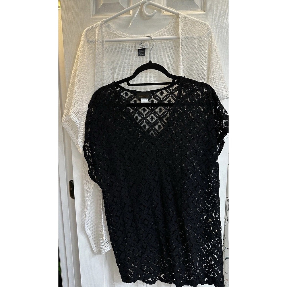 Women's Swimsuit Cover Ups -1 Black And 1 White One Size Fits Most
